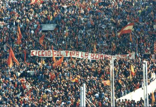 Striscione per Ciccio Graziani